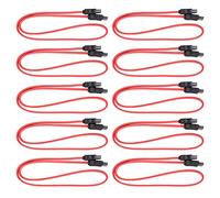 Cocoarm 10 Pièces Câble D'extension 7 Broches Mâle à Femelle Câble de Données SSD D'alimentation et de Données pour Disque Dur Externe avec Câblage Fin Flexible Facile à Brancher (0.5M)