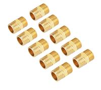 Cocoarm 10pcs 1/4 Bsp en Laiton HEX MINDEMPLE ADAPTATEUR Rapide Connecteur de Tuyaux de Filetage Externe pour L'eau de Carburant à Air avec Laiton de Haute qualité