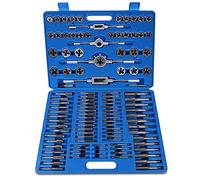Cocoarm 110 Pièces/ensemble Matrices de Tarauds à écrou à Vis M2-M18, clé à Molette, Kit D'outils à Main Robuste pour les Opérations de Taraudage et de Filetage