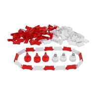 Cocoarm 120 Pièces de Piste de Course pour Voitures RC, Barrières Rouge et Blanc ABS pour Terrain de Dérive avec 30 Cônes de Route pour Voitures RC échelle 1/14 1/16 1/18 1/24 1/28