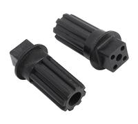 Cocoarm 2 PCS Hachoir à Viande Accouplement à Vis Manchon de Couplage à Vis en Plastique Noir Installation Rapide Adapté avec Précision pour Réparation de Hachoir à Viande Pièces de Rechange de