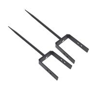 Cocoarm 2 Pièces Support Robuste en Fer pour Gouttière, Support d'ancrage de Descente Ajustable Porte-Tuyau pour Tuyau 2 3 3.5 4 Pouces avec Revêtement Résistant aux Intempéries