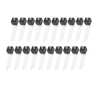 Cocoarm 20 Pièces Support de Lampe à Diode Lumineuse LED en Nylon 3 Broches Support LED d'anode Commune 3 Mm Monotrou Double Couleur DC 1,8 à 2,2 V pour Voyant Lumineux Utilisation de Composants
