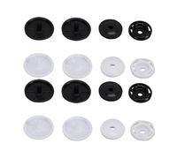 Cocoarm 200 Jeux de Pressions T8, Ensemble de Boutons-Pression en Plastique avec 2 Capsules 1 Embout 1 Bouton par Jeu, pour Vêtements de Bébé Serviettes Rideaux Loisirs Créatifs