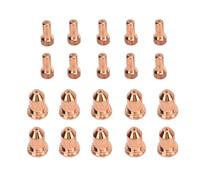 Cocoarm 20pcs Plasma Electrode Pouce, Buse de Plasma 52558 51311, Pointe du Plasma P1.3 Consommables en Laiton de Buse pour PT80 IPT80 PTM80