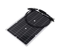 Cocoarm 20W Panneau Solaire Flexible Cellule Solaire Monocristalline Chargeur Solaire Pliable avec Pince Batterie 18V pour Camping-Car Camping Bateau Chargeur de Batterie 12V