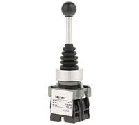 Cocoarm 2No Joystick Switch 2 Position Verrouiller le Contrôleur de Joystick Interrupteur Industriel avec Résistance à la Poussière D'huile D'eau pour le Remplacement XD2PA12
