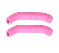 Cocoarm 2Pcs Couvre-levier de Frein en Silicone Manchons de Poignée de Frein de Vélo de Montagne Antidérapant Absorbant les Chocs Design Ergonomique pour Vélo de Route Adaptabilité (Rosé profond)