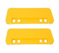 Cocoarm 2pcs Support de Bac à Décirer Miel Étagère de Seau Apiculture Plastique Seau à Miel Cadre de Ruche avec Conception Glissante Lisse Léger Facile à Transport (Yellow)