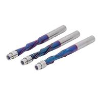 Cocoarm 3pcs vers le Haut vers le Bas Fraise, Carbure cimenté 1/4 Flush Trim Routeur Bit Set, Shank Flush Trim Router Bit Fraise pour la Sculpture Gravure de Meulage de Rainurage