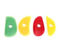 Cocoarm 4 Pièces D'Outils de Poterie en Silicone Souple à Côtes, Outils de Modelage, Lissage et Mise en Forme D'argile de Formes Différentes, pour L'artisanat en Céramique et Poterie en