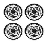 Cocoarm 4 Pièces Enjoliveur de Roue ABS 14 Pouces Couvercle d'Enjoliveur à Clipser pour Roues en Acier Remplacement Décoratif de Protection pour Escort Conduite Quotidienne