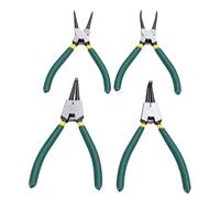 Cocoarm 4PCS Pinces à Circlips Interne/Externe 7 Pouces, Ensemble de Pinces à Mâchoires Droites et Courbées pour L'Installation et le Démontage des Rondelles D'Arrêt, avec Poignées