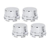 Cocoarm 4pcs Wheel Protector ABS ABS ATV Roue Couvrairement Les Jantes en Caoutchouc Jantes Protecteur de Poussière pour ATV Quad Kart Rims Wheels 110 125 250 (Tête Plate en Plastique)