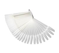 Cocoarm 50 Bâtons de Nail Art, Outils de Présentation de Vernis à Ongles en Plastique, Parfaits pour la Pratique de la Manucure et l'utilisation en Salon, Comprend 50 Cartes de Couleurs et un