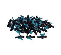 Cocoarm 50 Pièces Vanne d'irrigation en Plastique Vanne de Commutation d'irrigation 20mm X 1 2in Filetage Mâle Arrêt 'eau Réglable Résistance à Faible Débit pour Jardin Serre Pelouse Plantes en Pot