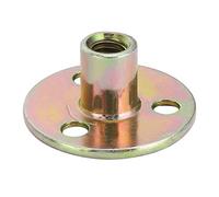 Cocoarm 5Pcs Écrou de Blocage Vis de Blocage Écrou de Fixation pour Meubles M8 M10 M12 en Fer à Base Ronde zingué à Trois Trous avec Haute dureté pour Meubles et Profilés en (M8 * 37)