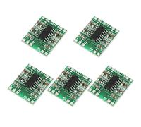 Cocoarm 5PCS PAM8403 Digital Audio Amplificer Board Mini Power Amp Amp Module 3W + 3W 2.5V 5.5V avec Réduction du Bruit pour les Ordinateurs Portables TVS de Haut-parleurs