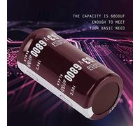 Cocoarm 6800uF 63V 2 Pièces Grande Boîte de Type Snap In Terminal Haute stabilité, pour une Large Gamme d'applications électroniques, Condensateur électrolytique, Tolérance à Haute Température