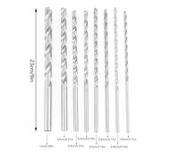 Cocoarm 8 Pcs Jeu de Mèches Hélicoïdales en Acier Rapide Mèche Spirale Mèche Torsadée Spirale 4-10mm Extra Longue pour Perçage Aluminium Bois Plastique