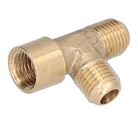 Cocoarm Adaptateur 3 Voies Raccords de Tuyaux Filetés Externes en Laiton Raccord de Compresseur d'air 12 X 13 X 13 Mm avec Connexion Hermétique Forgée Installation Facile pour Accessoires