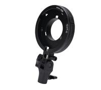 Cocoarm Adaptateur à Monture , avec Trou pour Parapluie | Construction en ABS et Alliage D'aluminium, Connecteur de Pied D'éclairage de 0,65 in, Inclinaison à 180 Degrés,