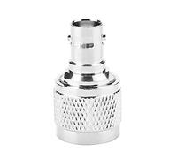 Cocoarm Adaptateur Coaxial du Connecteur RF, 2pcs de Type N Mâle à BNC Connecteur plaqué Or d'or 0-6GHz pour Les Tests de Signal de Câble D'antenne