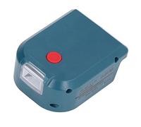 Cocoarm Adaptateur d'alimentation de Batterie Adaptateur de Batterie ABS avec 2 Ports USB 3 W 150 LM Lumière LED pour au Lithium 14,4 V à 18 V Chantier d'urgence Camping Chargement Mobile (#1)