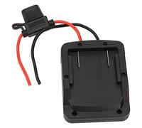 Cocoarm Adaptateur de Batterie au Lithium 18 V, Connecteur Adaptateur de Batterie ABS avec Sortie 12 V et Fil 14 AWG, Double Porte-fusible 30 A pour Lampes de Camping de Vélos électriques et pour