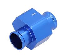 Cocoarm Adaptateur de Capteur de Température d'eau en Aluminium de Tuyau de Joint de Température d'eau de 26 Mm 1 Connecteur de Tuyau de Liquide de Refroidissement Bleu à Filetage 8NPT pour