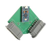 Cocoarm Adaptateur de Contrôleur de Jeu USB, Double Entrée, PCB 1000Hz (#4) | Interface joystick, réponse inférieure à 1 ms, interface micro pour deux joueurs, jeu rétro PC RasPi FPGA