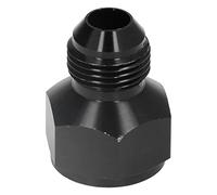 Cocoarm Adaptateur de Réducteur de Tuyau en Alliage d'aluminium, Adaptateur de Réducteur Droit AN10 Femelle vers AN8 Mâle, Filetage Transparent anodisé Noir, Ajustement Compact pour l'extrémité du
