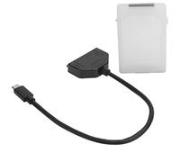 Cocoarm Adaptateur USB 3.0 10Gbps 2.5 Pouces pour Disque Dur Externe | Transfert Ultra Rapide 10 Gbps, Capot Translucide Blanc, Compatible SSD et HDD 2.5, Branchement Simple