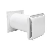 Cocoarm Aération Passive avec Conduit Télescopique pour Mur de 185-335mm | Flux D'air Réglable, Construction ABS, Filtre intégré, Résistant à la Poussière et à la Pluie