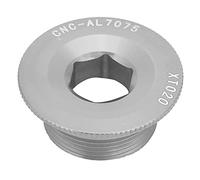 Cocoarm Aluminium ALLIAG BOULEUR BOULEUR DE Crank M20X10MM VIS DE CRANKSET BB Axis VIS pour LA MOUNTAINE Road VOODE avec Traitement DE TEXTURATION FIR RECORTIS (Ti)