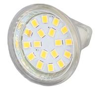Cocoarm Ampoule MR11 Ampoule LED 4 Pack 3W 300LM AC10 30V Boîtier PC 18LED Faisceau de 120 Degrés Base à Double Broche pour Utilisation de Spot de Plafond de Piste de Paysage (Blanc chaud)