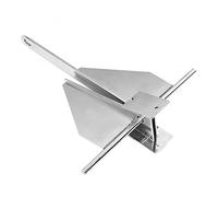 Cocoarm Ancre de Bateau, Ancre à Grappin d'évier Rapide en Acier Inoxydable 5 Kg pour Yachts et Navires