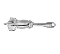 Cocoarm Ancre Pliable Ancre de Bateau Pliante en Acier au Carbone 1,5 Kg 4 Flukes Rangement Compact pour Kayak Canoë Jet Ski et Petites Embarcations avec Support de Grapnel (Argent (Acier au Carbone