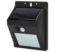 Cocoarm Applique Murale à Capteur Solaire ABS Applique Murale Solaire 20LED Activée par le Mouvement étanche 120 Degrés PIR Détection pour Cour Extérieure Porche Allée Jardin Couloir
