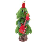 Cocoarm Arbre de Noël Chantant et Dansant en Peluche électrique avec 8 Chansons, Balançoire Lumineuse, 18 X 18 X 37 Cm, pour Table, canapé, Lit, Voiture, Jouets d'arbre de Noël (Arbre de de