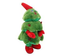 Cocoarm Arbre de Noël électrique en Peluche, Arbre de Noël Chantant et Dansant avec Plastique, Coton et Polyester, 8 Chansons Lumineuses, 40,9 Cm, Jouets d'arbre de pour Enfants, Décoration de