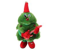 Cocoarm Arbre de Noël électrique en Peluche, Arbre de Noël Chantant et Dansant avec Plastique, Coton et Polyester, 8 Chansons Lumineuses, 40,9 Cm, Jouets d'arbre de pour Enfants, Décoration de