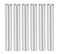 Cocoarm Arbre en Acier Inoxydable, 6 Pièces D’axe à Méplat (D) 40 Mm X 6 Mm, Tiges Rectifiées de Précision 303 304 pour Roues et Engrenages de Voitures Jouets, Pièces de Robots