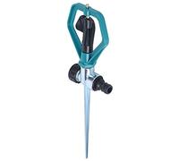Cocoarm Arroseur Rotatif à 360° Buses d'irrigation en Alliage de Zinc ABS 12,2 X 3,5 Pouces Outil d'arrosage Réglable pour Pelouse, Jardin, Ferme, Cour avec Piquet de Sol Installation Facile Large