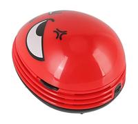 Cocoarm Aspirateur de Bureau Mignon ABS Mini Balayeuse de Poussière de Table sans Fil 2 AA alimenté par Batterie Forte Aspiration Nettoyage Silencieux pour Bureau à Domicile étudiants Voiture (Rouge)