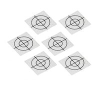 Cocoarm Autocollant de Cible Réflecteur, Bande Réfléchissante en Résine, 50 Cibles d'enquête Auto-adhésives pour la Mesure de la Station Totale, Sérigraphie Transparente, Utilisation du Prisme de