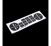 Cocoarm Autocollants pour Bouton AC, Kit de Réparation de Remplacement pour Tahoe 2007-2014 avec éclairage d'usine Compatible, Installation Facile, Compatible avec Avalanche, Enclave, Silverado,