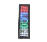 Cocoarm Badge Nominatif, étiquette Nominative LED Programmable par Application, écran ABS Rechargeable par USB 12 X 48 Pixels avec Aimant et Broche, luminosité Réglable pour le Personnel du Magasin de