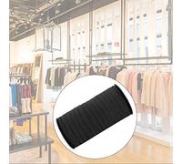Cocoarm Bande Élastique 8mm 100 Verges Cordon Élastique Tricoté Plat en Polypropylène Bande de Couture pour Vêtements Bricolage Couture Artisanat et Réparation de Vêtement Sangle Extensible (BLACK)