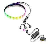 Cocoarm Bandeau LED PC ARGB Aimanté 5V 160000 Couleurs, 15,7 Pouces | Éclairage PC RVB Adressable, 365 Modes d'éclairage dynamique pour jeux et streaming, 16 millions de combinaisons de couleurs,